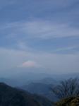 鍋割山から見えた富士山